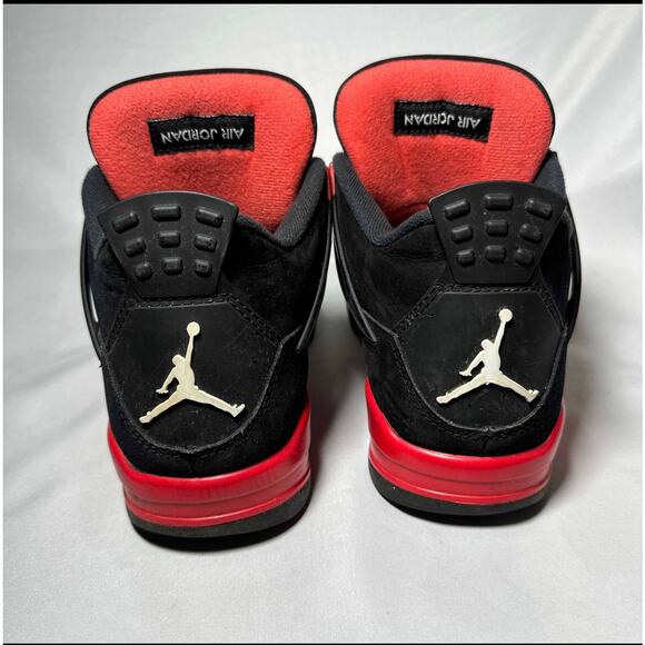 Size 10 - Nike Air Jordan 4 Retro Red Thunder Men\'s Shoes